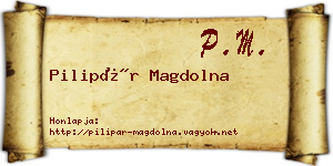 Pilipár Magdolna névjegykártya
